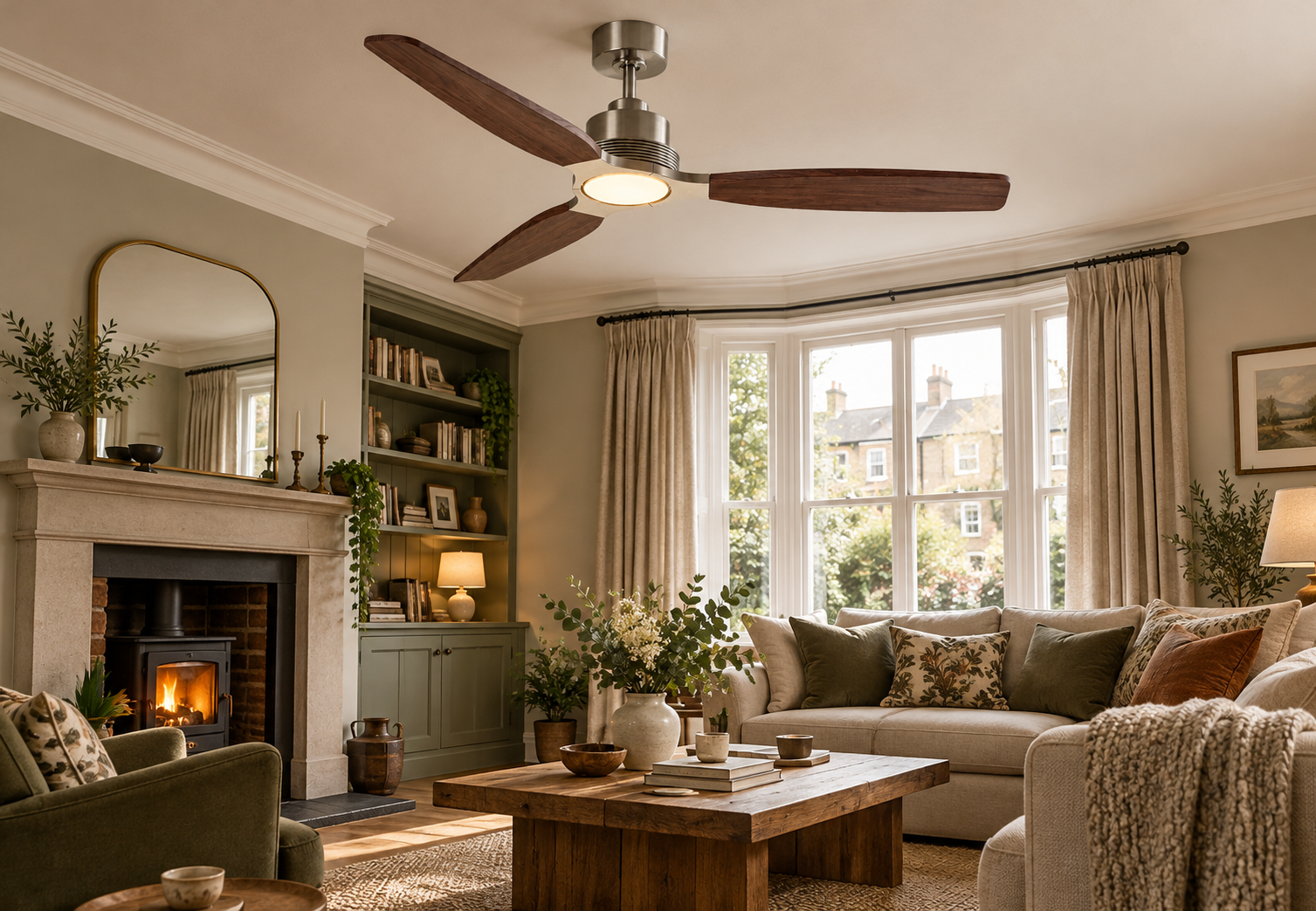 How Do Ceiling Fans Move Air Around a Room?