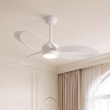 MAXI White Ceiling Fan Ø132 cm Silent with LED Light DC 40W