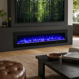 1829mm 72" EF72R Built-In Electric Fire Hole in the Wall Electric Fire with 13 Flame Colors 750W/1500W