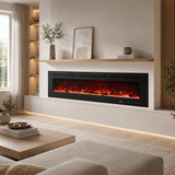 1829mm 72" EF72R Built-In Electric Fire Hole in the Wall Electric Fire with 13 Flame Colors 750W/1500W