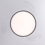 Serena Ultra-Quiet DC Motor Ceiling Fan Black Ø100 cm with 3 Retractable Blades and LED Light