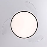 Serena Ultra-Quiet DC Motor Ceiling Fan Black Ø100 cm with 3 Retractable Blades and LED Light