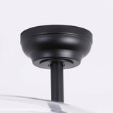Serena Ultra-Quiet DC Motor Ceiling Fan Black Ø100 cm with 3 Retractable Blades and LED Light