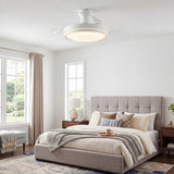 Aura Ultra-Quiet DC Motor Ceiling Fan Ø91 cm with Retractable Blades and LED Light