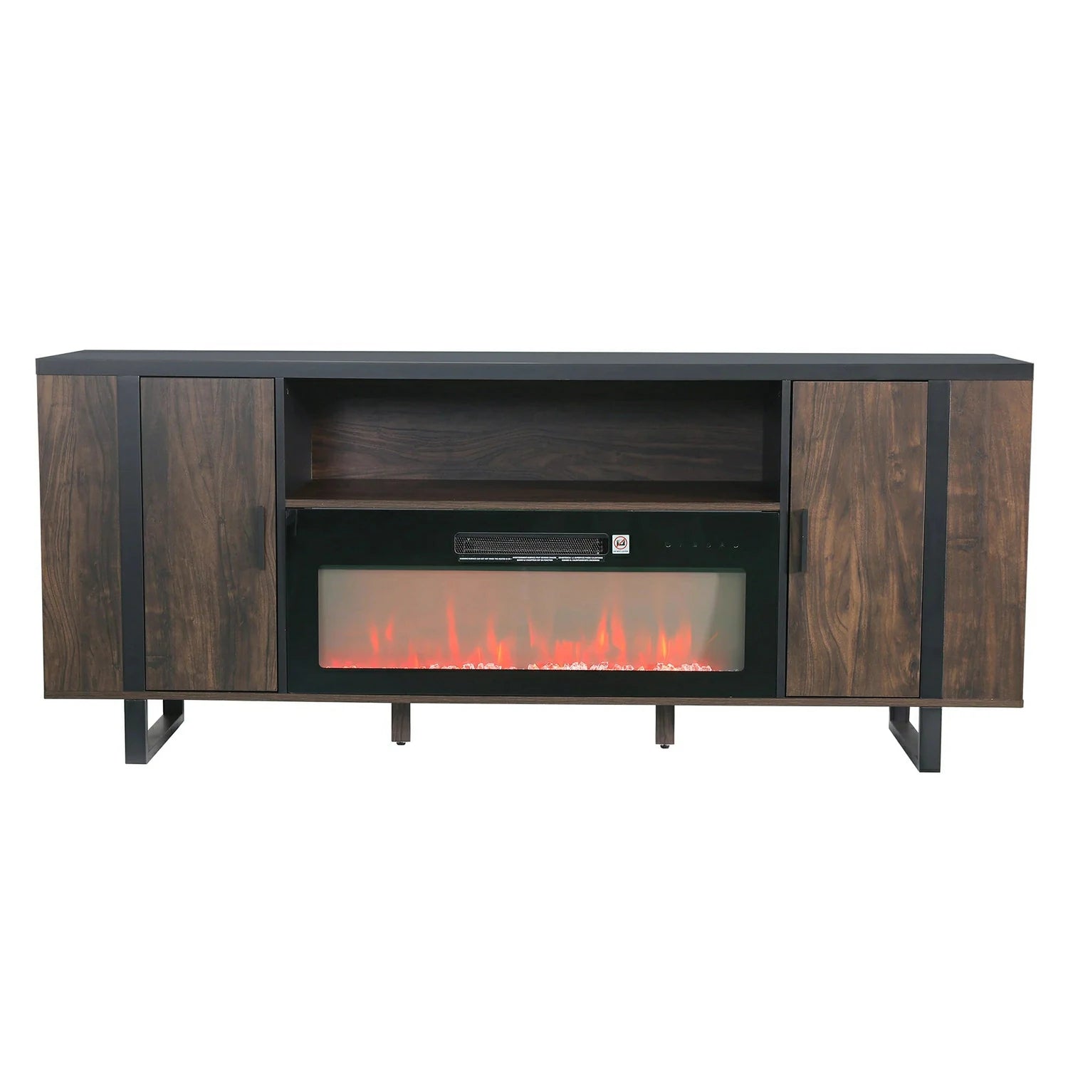 Briar 72" / 183cm TV Stand With 36'' /  91cm Electric Fireplace