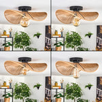 Art Deco Rustic Flush Ceiling Light for Living Room Bedroom - Parrot Uncle UK