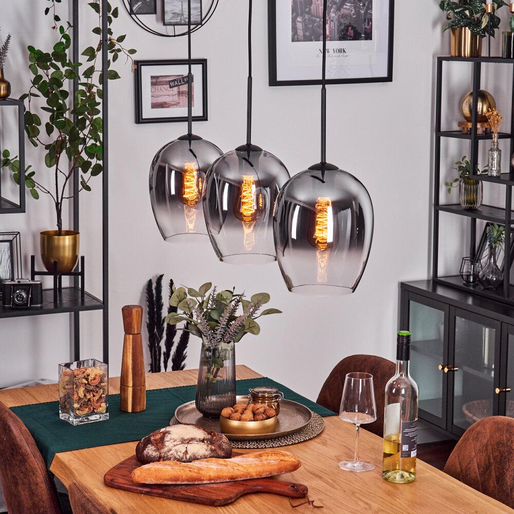 Modern Sculptural Gradient Linear Pendant Light for Dining Room Living Room - Parrot Uncle UK