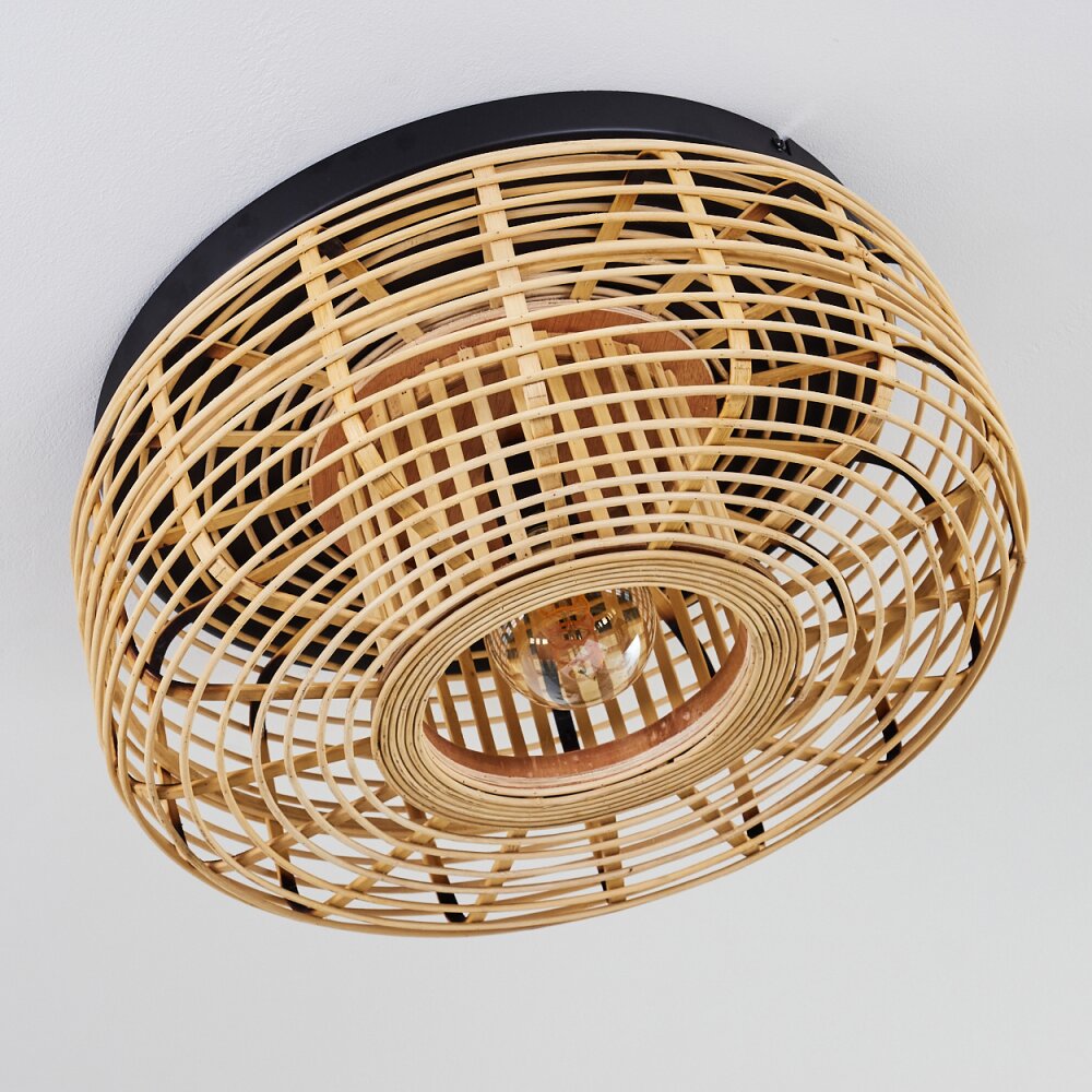 Natural Bohemian Flush Ceiling Light for Bedroom Living Room - Parrot Uncle UK