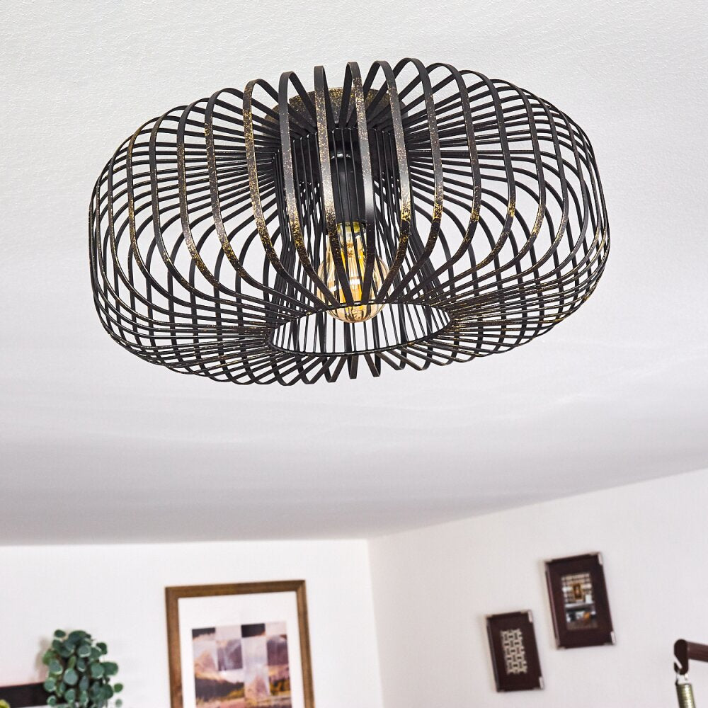 Modern Industrial Style Flush Ceiling Light for Living Room Bedroom - Parrot Uncle UK