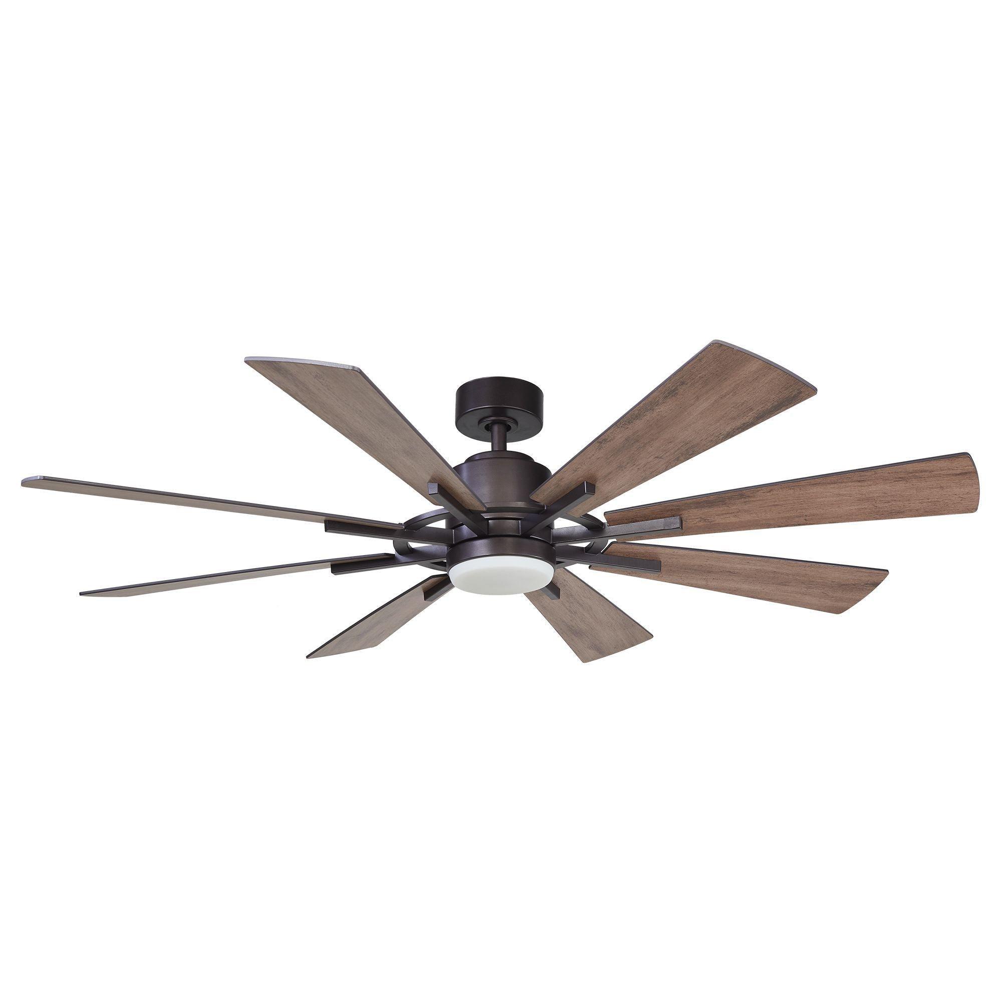 152cm (60") Oretha Windmill DC Ceiling Fan with LED Lighting