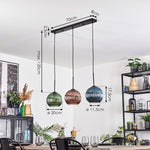 Bohemian Colorful Textured Linear Pendant Light for Dining Room Living Room - Parrot Uncle UK