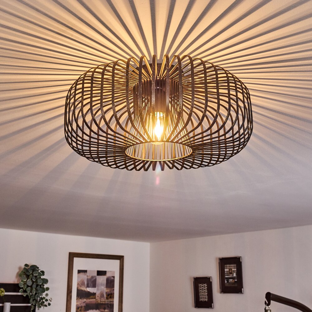 Modern Industrial Style Flush Ceiling Light for Living Room Bedroom - Parrot Uncle UK