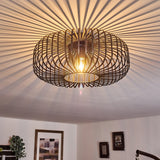 Modern Industrial Style Flush Ceiling Light for Living Room Bedroom - Parrot Uncle UK