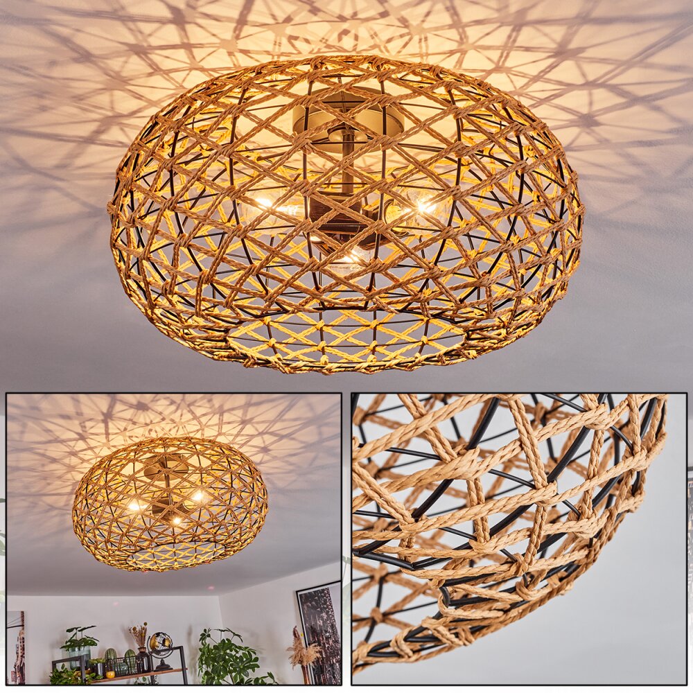 Bohemian Geometric Flush Ceiling Light for Living Room Bedroom - Parrot Uncle UK