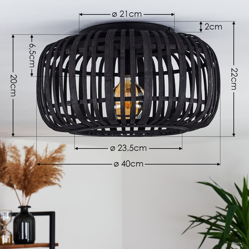 Modern Rustic Flush Ceiling Light for Living Room Bedroom - Parrot Uncle UK