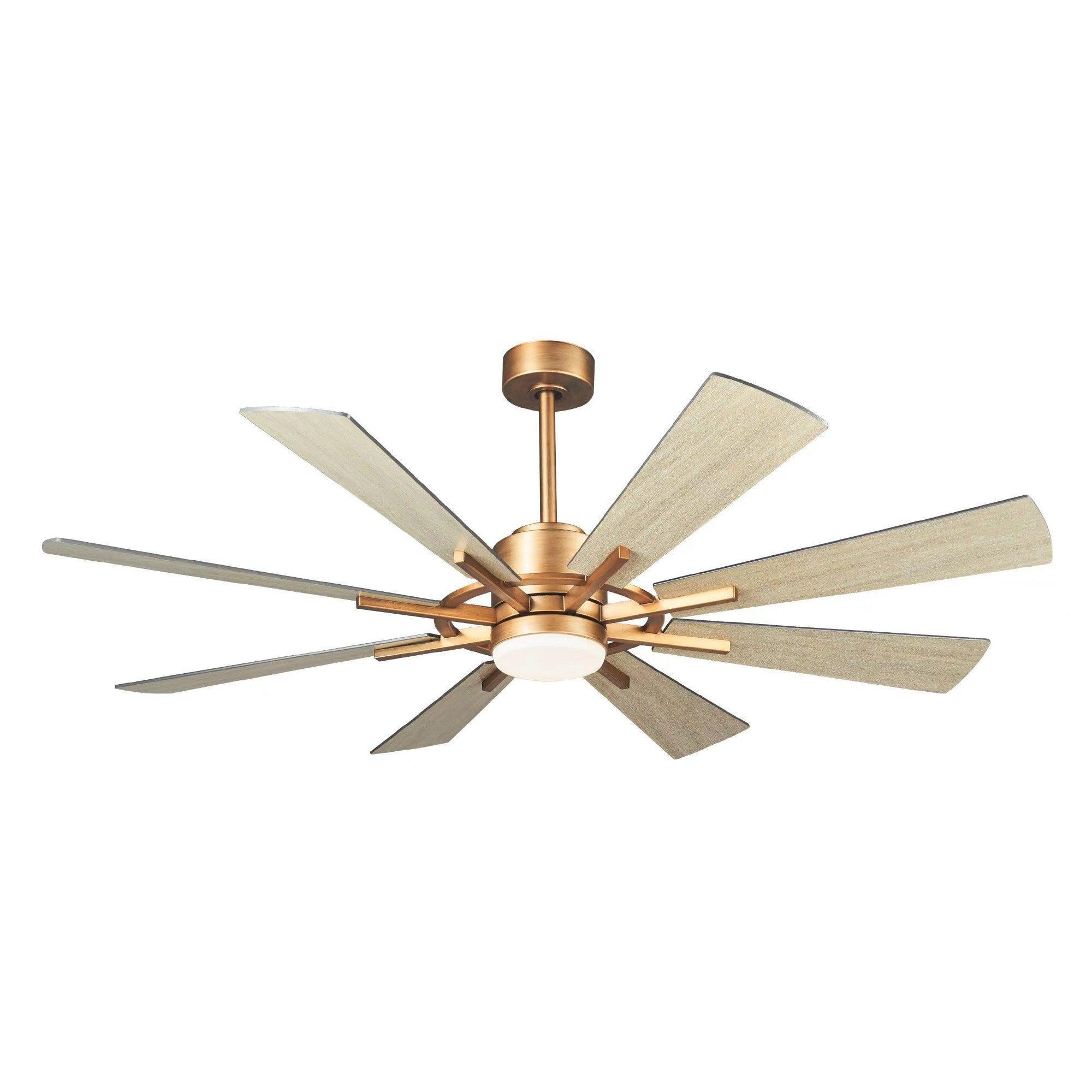152cm (60") Oretha Windmill DC Ceiling Fan with LED Lighting