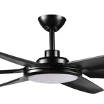 65" Industrial DC Motor Downrod Mount Ceiling Fan with Lighting and Remote Control - Parrot Uncle UK
