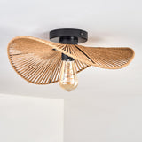 Art Deco Rustic Flush Ceiling Light for Living Room Bedroom - Parrot Uncle UK