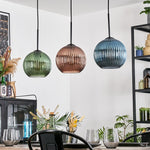 Bohemian Colorful Textured Linear Pendant Light for Dining Room Living Room - Parrot Uncle UK