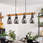 Rustic Modern Linear Pendant Light for Dining Room Living Room - Parrot Uncle UK