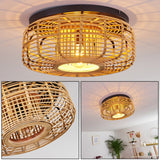Natural Bohemian Flush Ceiling Light for Bedroom Living Room - Parrot Uncle UK