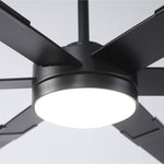 60 Inch Industrial Double-sided Blades LED Ceiling Fan with APP & Remote Control - Parrot Uncle UK