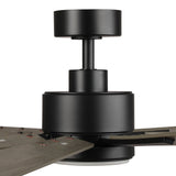 72 Inch Aries Black Downrod Mount LED Windmill Ceiling Fan with Remote Control - Parrot Uncle UK