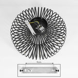 Modern Industrial Style Flush Ceiling Light for Living Room Bedroom - Parrot Uncle UK