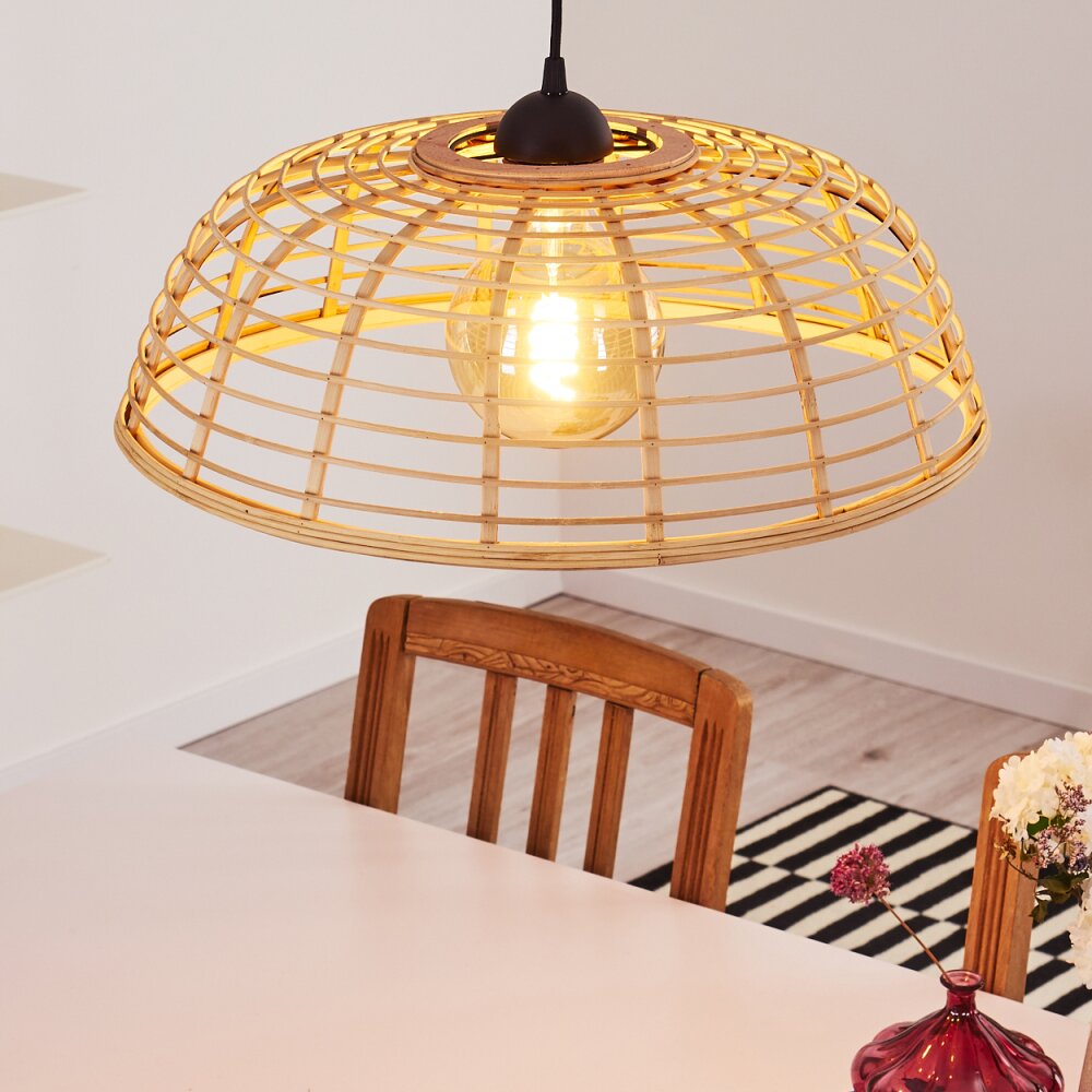Natural Rustic Bamboo Pendant Light for Kitchen Dining Room - Parrot Uncle UK
