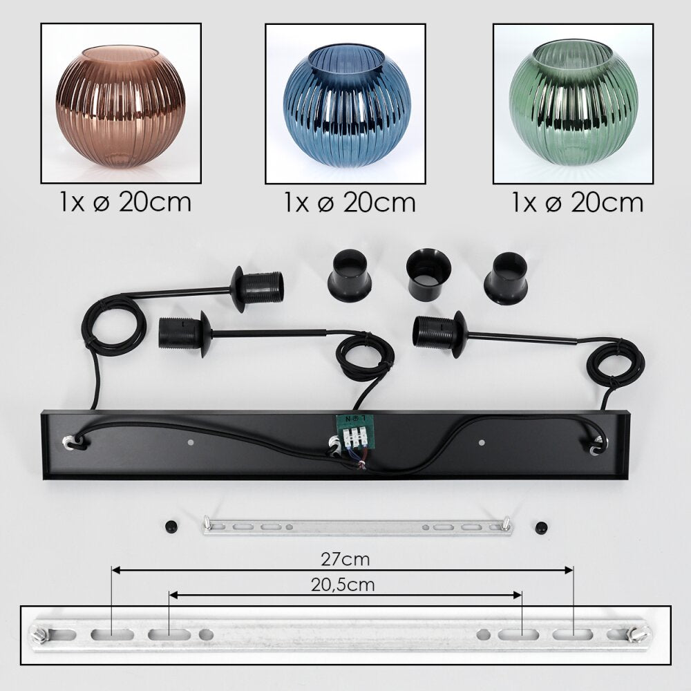 Bohemian Colorful Textured Linear Pendant Light for Dining Room Living Room - Parrot Uncle UK