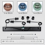 Bohemian Colorful Textured Linear Pendant Light for Dining Room Living Room - Parrot Uncle UK