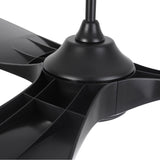 100 Inch Simon Black IP44 Outdoor Downrod Mount Ceiling Fan with Remote Control - Parrot Uncle UK