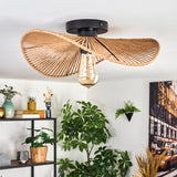 Art Deco Rustic Flush Ceiling Light for Living Room Bedroom - Parrot Uncle UK