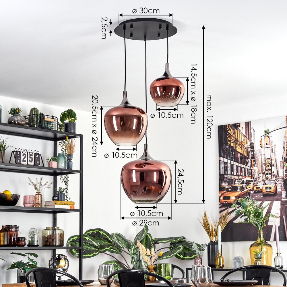 Industrial Modern Cluster Pendant Light for Living Room Bedroom - Parrot Uncle UK