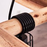 Industrial Farmhouse Wood & Wire Cage Cluster Pendant Light for Dining Room Living Room - Parrot Uncle UK