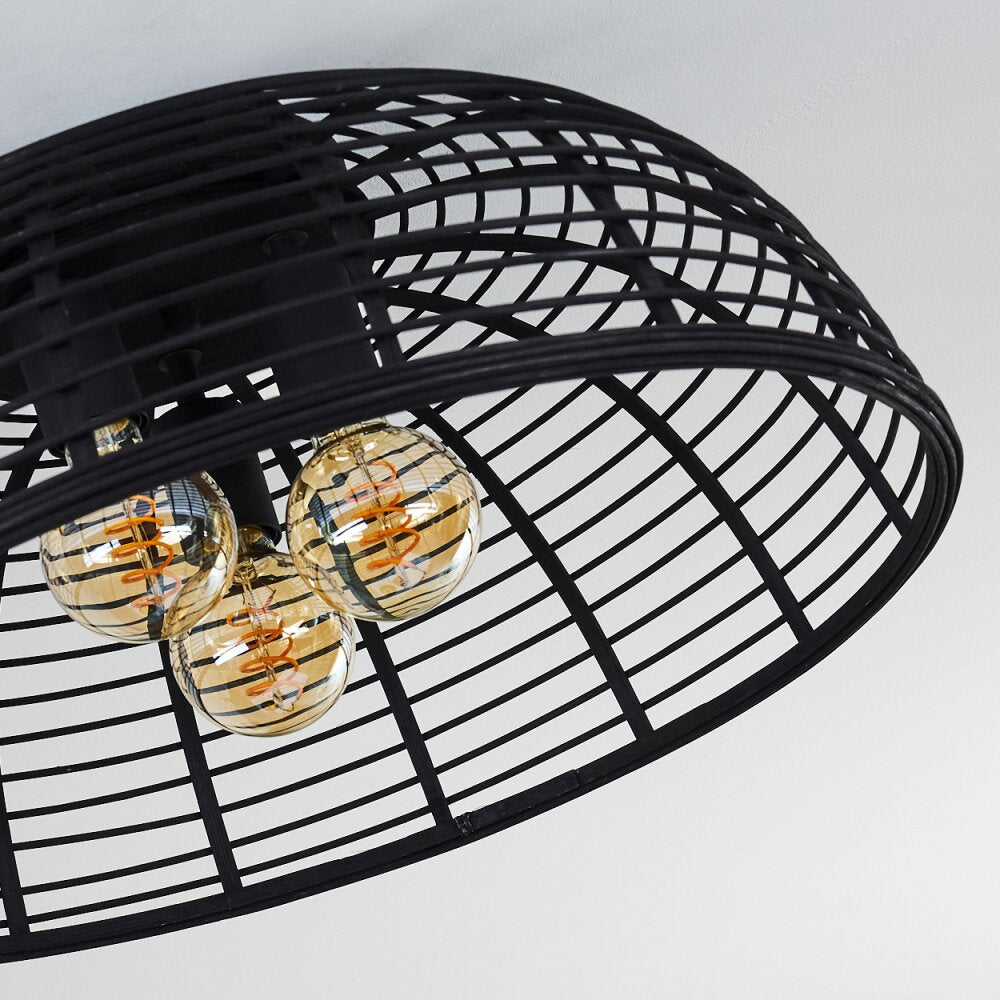 Industrial Bohemian Flush Ceiling Light for Living Room Bedroom - Parrot Uncle UK