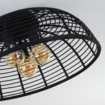 Industrial Bohemian Flush Ceiling Light for Living Room Bedroom - Parrot Uncle UK