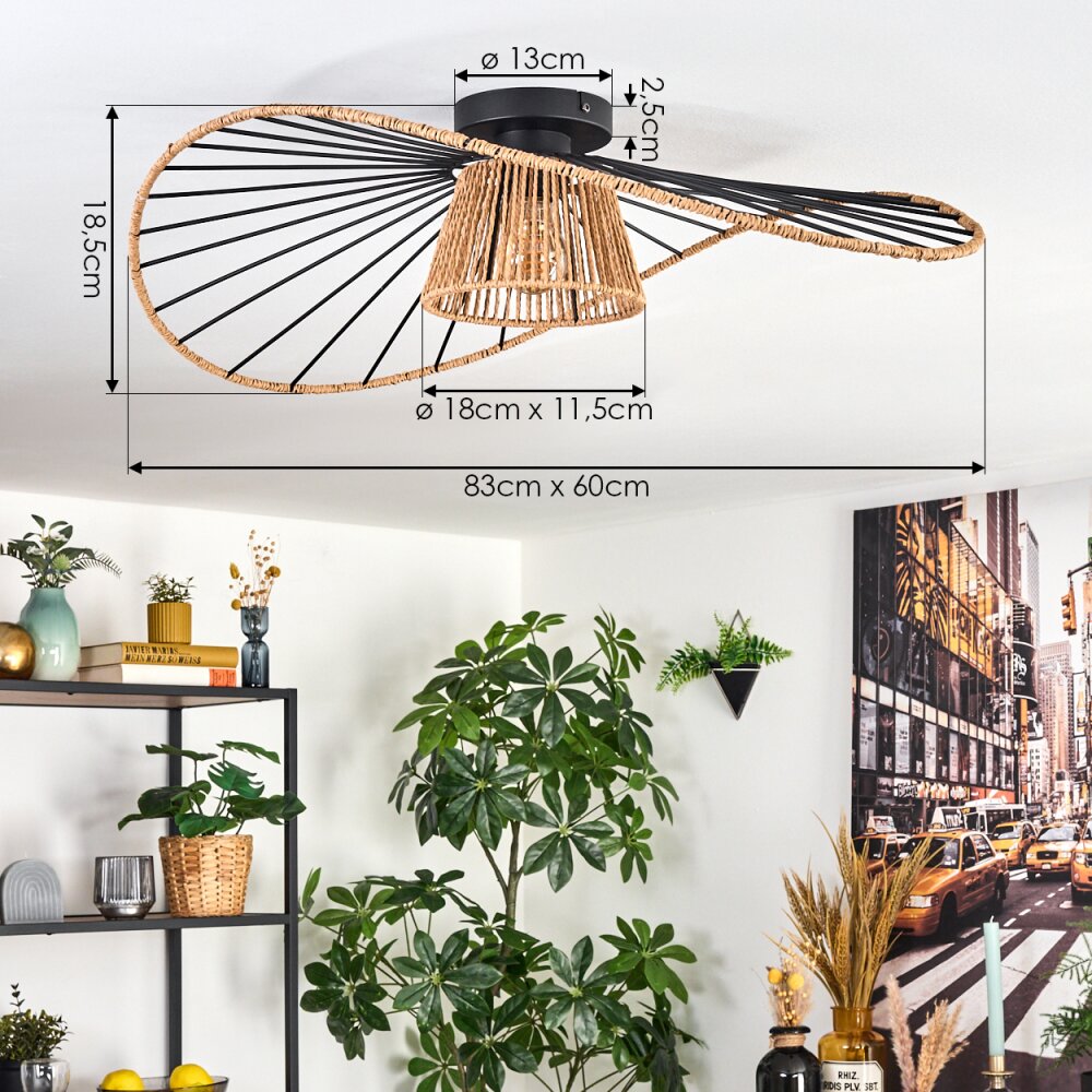 Art Deco Bohemian Flush Ceiling Light for Living Room Bedroom - Parrot Uncle UK