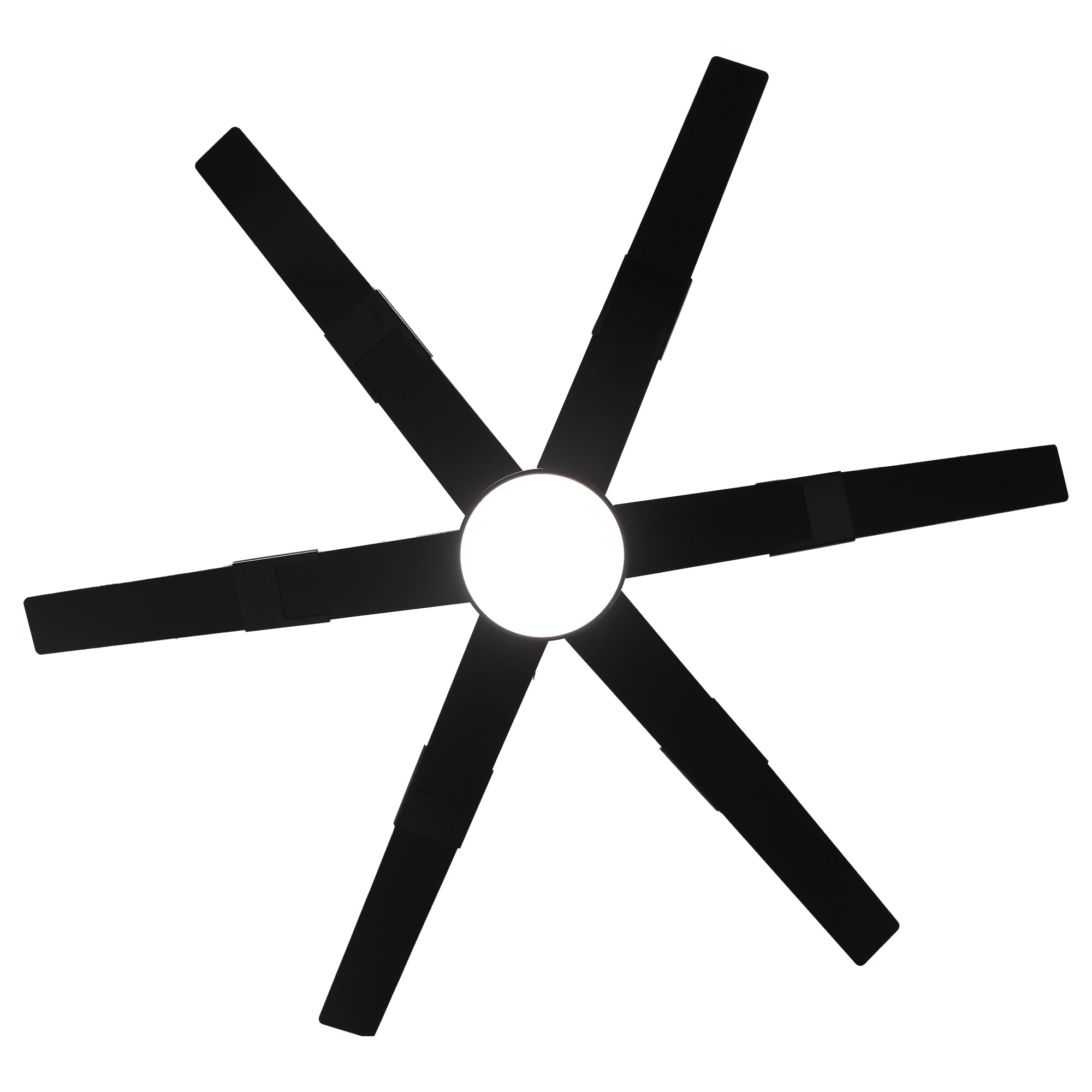 60 Inch Industrial Double-sided Blades LED Ceiling Fan with APP & Remote Control - Parrot Uncle UK