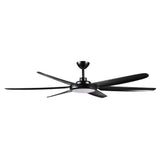 65" Industrial DC Motor Downrod Mount Ceiling Fan with Lighting and Remote Control - Parrot Uncle UK