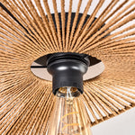 Art Deco Rustic Flush Ceiling Light for Living Room Bedroom - Parrot Uncle UK