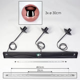 Glam Modern Copper-Toned Linear Pendant Light for Dining Room Living Room - Parrot Uncle UK