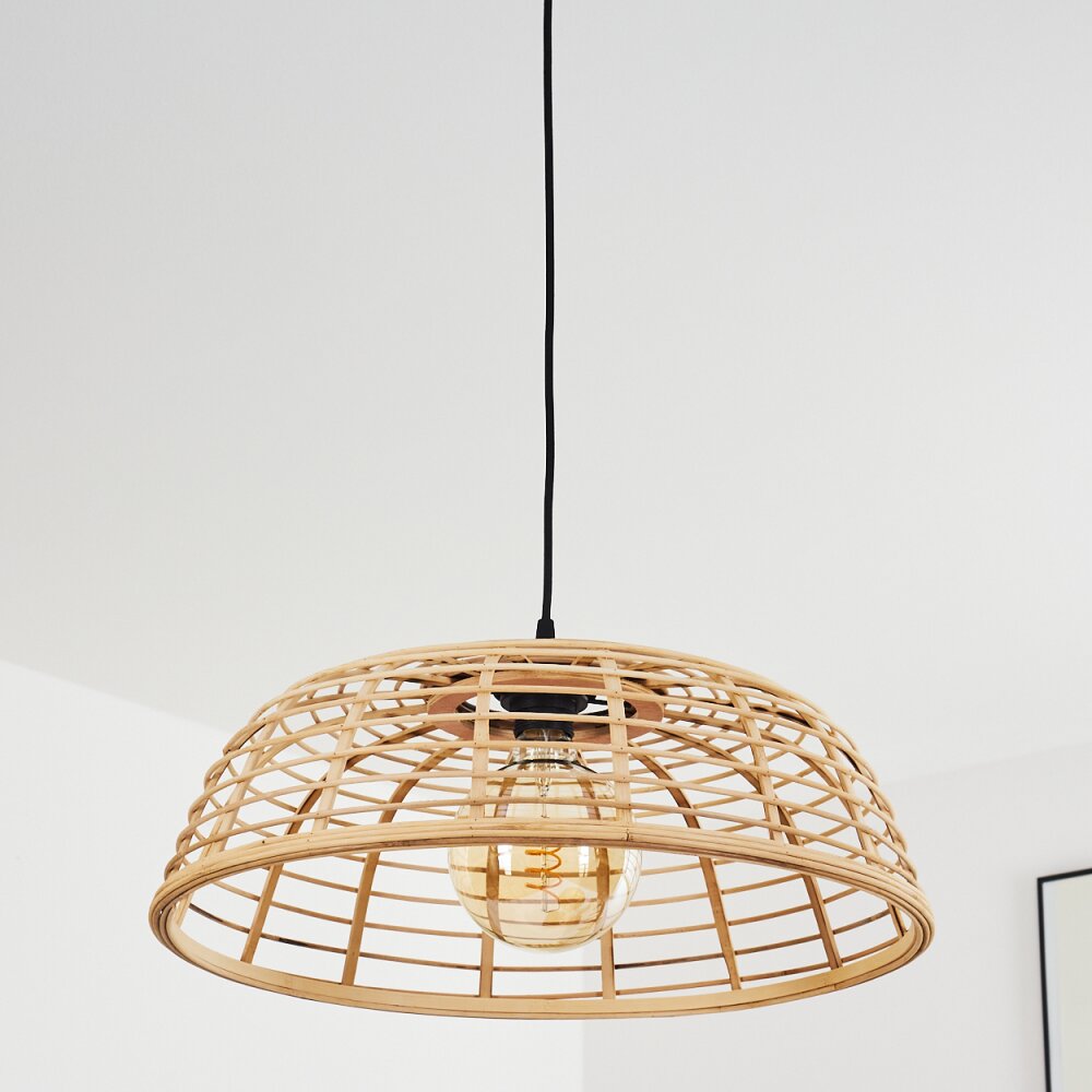 Natural Rustic Bamboo Pendant Light for Kitchen Dining Room - Parrot Uncle UK