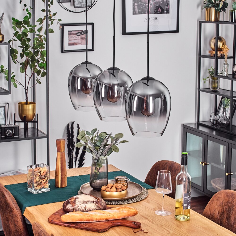 Modern Sculptural Gradient Linear Pendant Light for Dining Room Living Room - Parrot Uncle UK