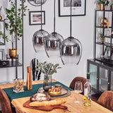 Modern Sculptural Gradient Linear Pendant Light for Dining Room Living Room - Parrot Uncle UK