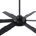 60 Inch Industrial Double-sided Blades LED Ceiling Fan with APP & Remote Control - Parrot Uncle UK