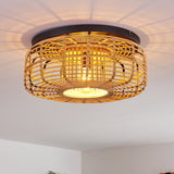 Natural Bohemian Flush Ceiling Light for Bedroom Living Room - Parrot Uncle UK