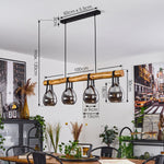 Rustic Modern Linear Pendant Light for Dining Room Living Room - Parrot Uncle UK