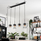 Modern Gradient Linear Pendant Light for Dining Room Living Room - Parrot Uncle UK