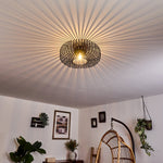 Modern Industrial Style Flush Ceiling Light for Living Room Bedroom - Parrot Uncle UK